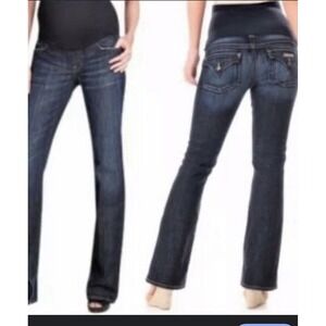 A Pea in the Pod Maternity Jeans ~ Bootcut ~ Flap Back Pocket-Hudson Size 29x32